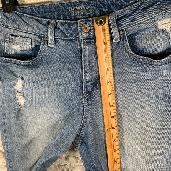 REWASH JEANS WOMANS 7 JUNIORS DISTRESSED THRASHED BEACH CASUAL OUTDOOR TAPERED S - Picture 7 of 13